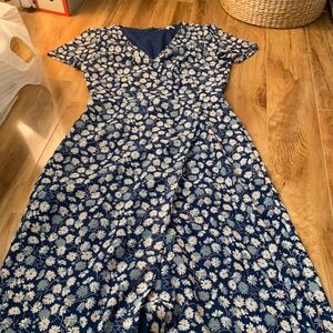 Madewell faux wrap floral dress